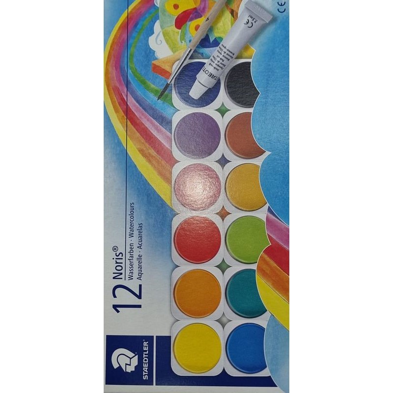 צבעי מים לילדים - 12 צבעים STAEDTLER