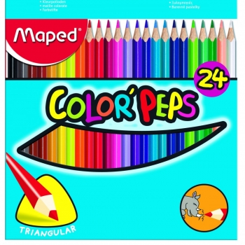 24 עפרונות צבעוניים MAPED