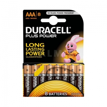 סוללות אלקליין  AAA  - מארז חסכון 8 יח'  DURACELL